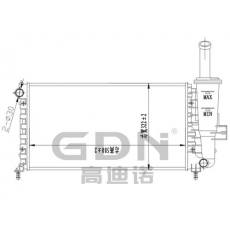 GDN.6.FT.046M-23 菲亞特 鋁質散熱器