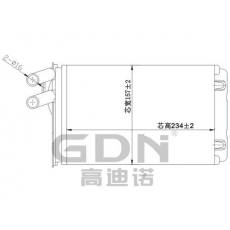 GDN.7.AD.001H-40 奧迪 暖風(fēng)機水箱