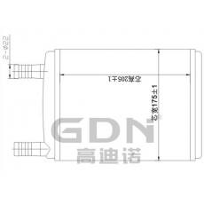 GDN.7.LA.014H-40 拉達(dá) 暖風(fēng)機水箱