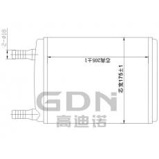 GDN.7.LA.013H-40 拉達(dá) 暖風(fēng)機水箱