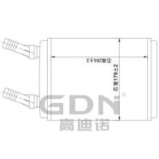 GDN.7.LA.011H-40 拉達(dá) 暖風(fēng)機水箱